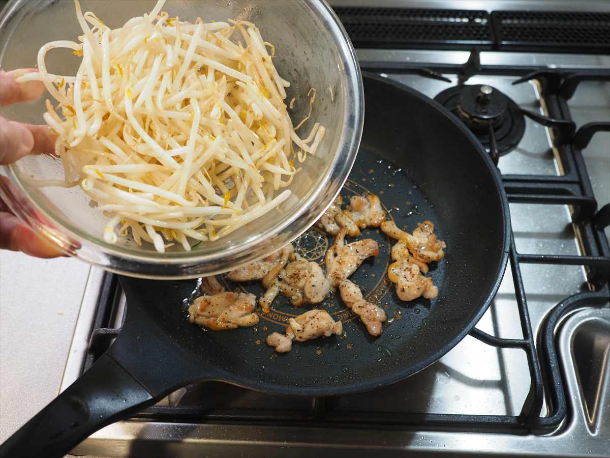 鶏もやし炒め