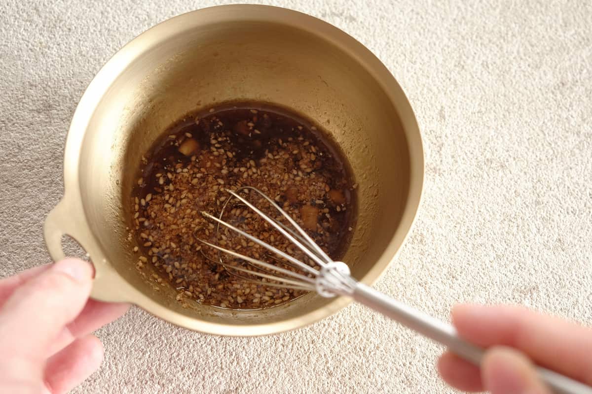 チョレギサラダ風豚巻き 工程5