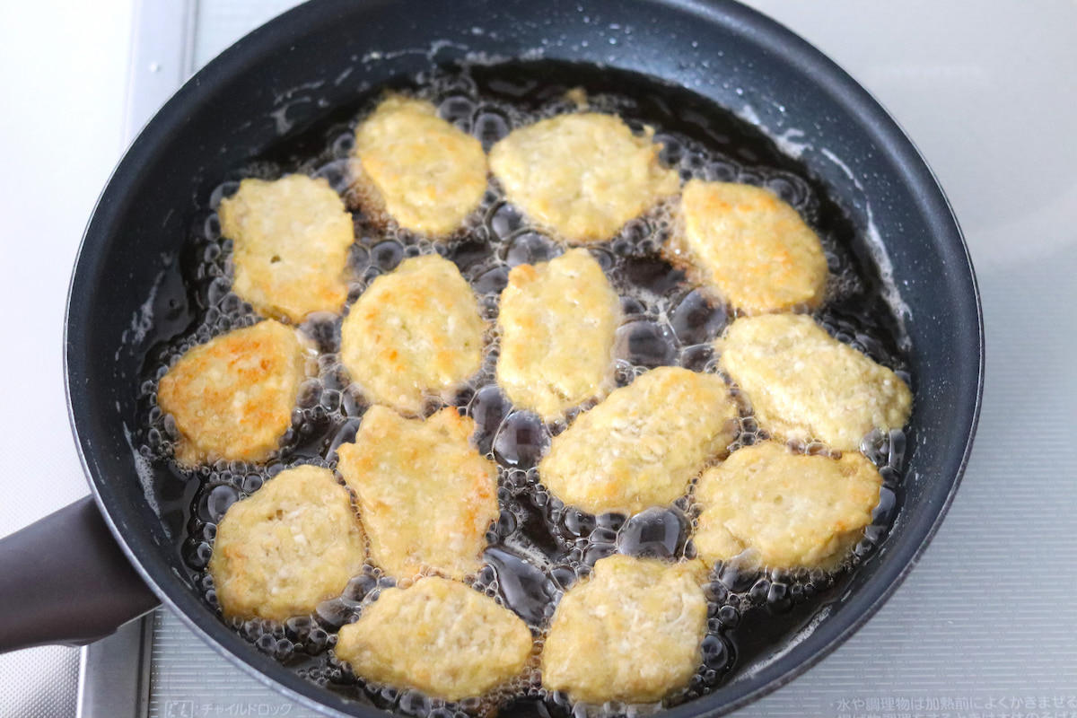 れんこん入り和風チキンナゲット作り方