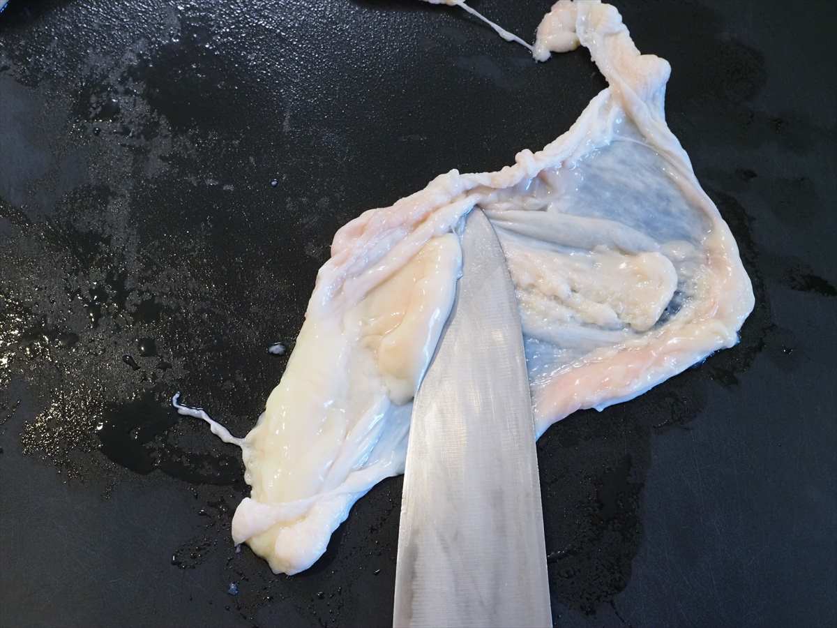 鶏皮ぽん酢のっけ冷やし中華風