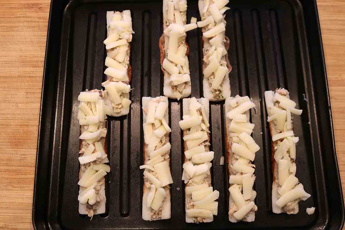 ちくわの鯖マヨチーズ焼き5