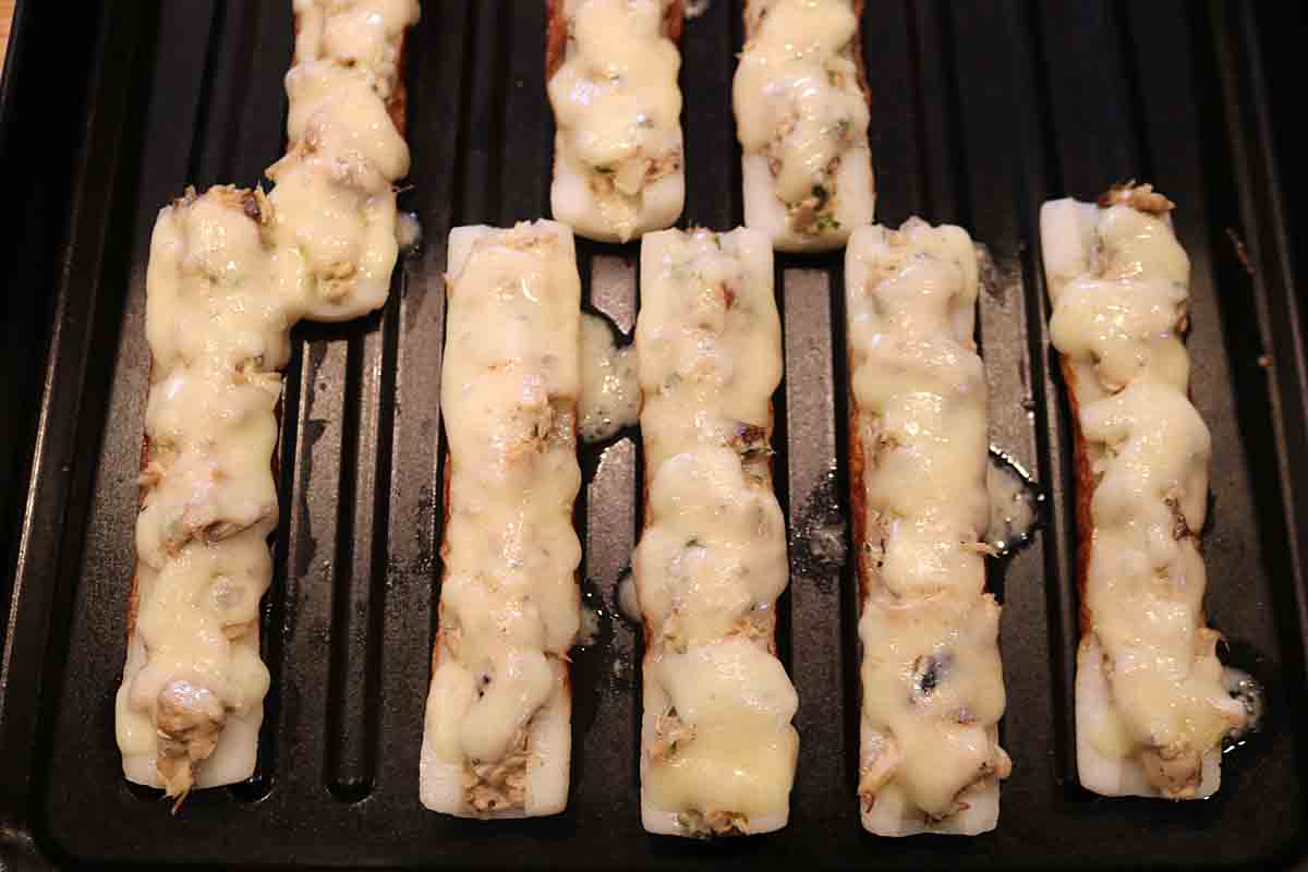 ちくわの鯖マヨチーズ焼き6