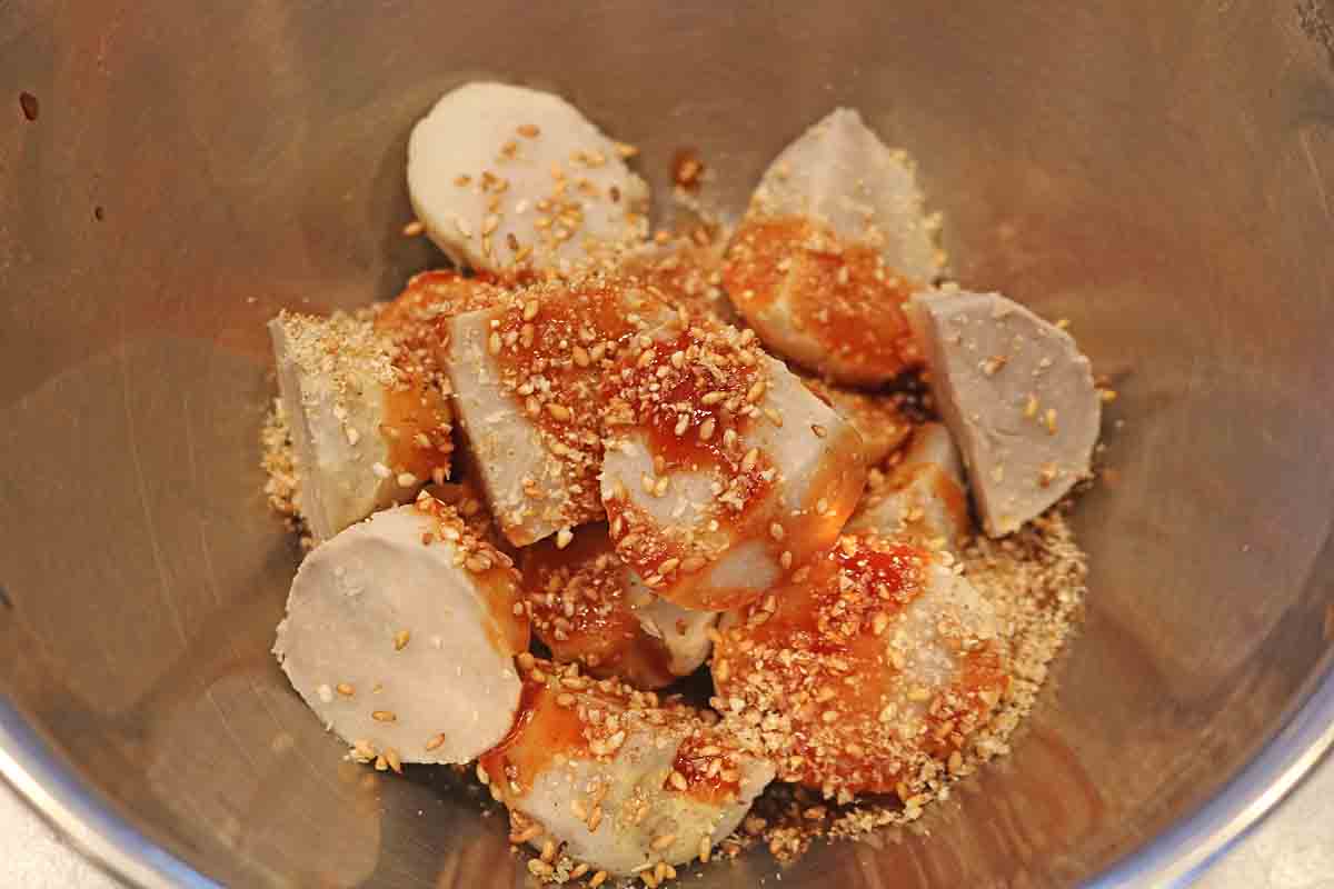 「甘辛ヤンニョム里芋」