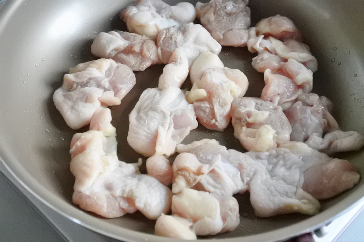 鶏肉とじゃがいものケチャップ炒め