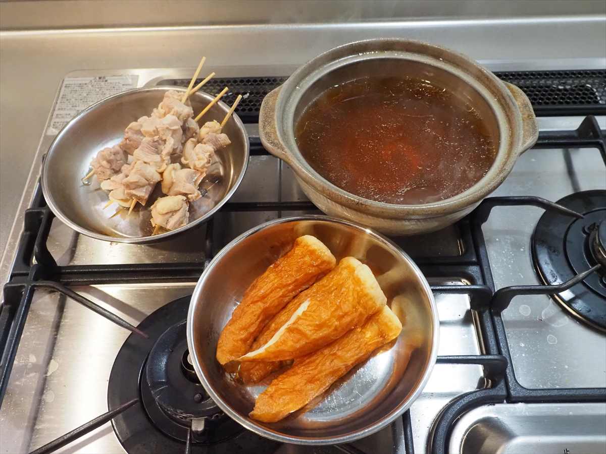 「鶏もも串のおでん鍋」レシピ