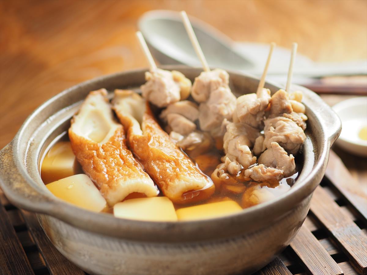 「鶏もも串のおでん鍋」レシピ