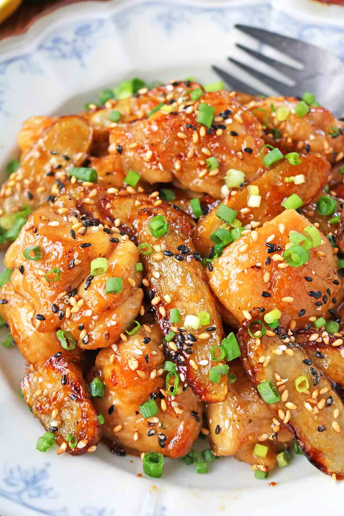 「ガリバタ鶏ごぼう照り焼き」レシピ