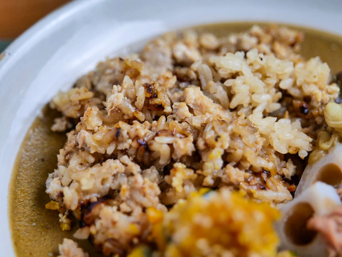 秋の味覚ワンプレート鶏そぼろご飯