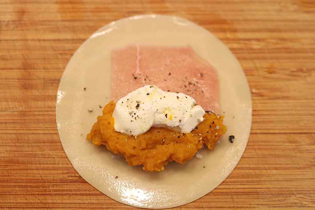 かぼちゃチーズ餃子4