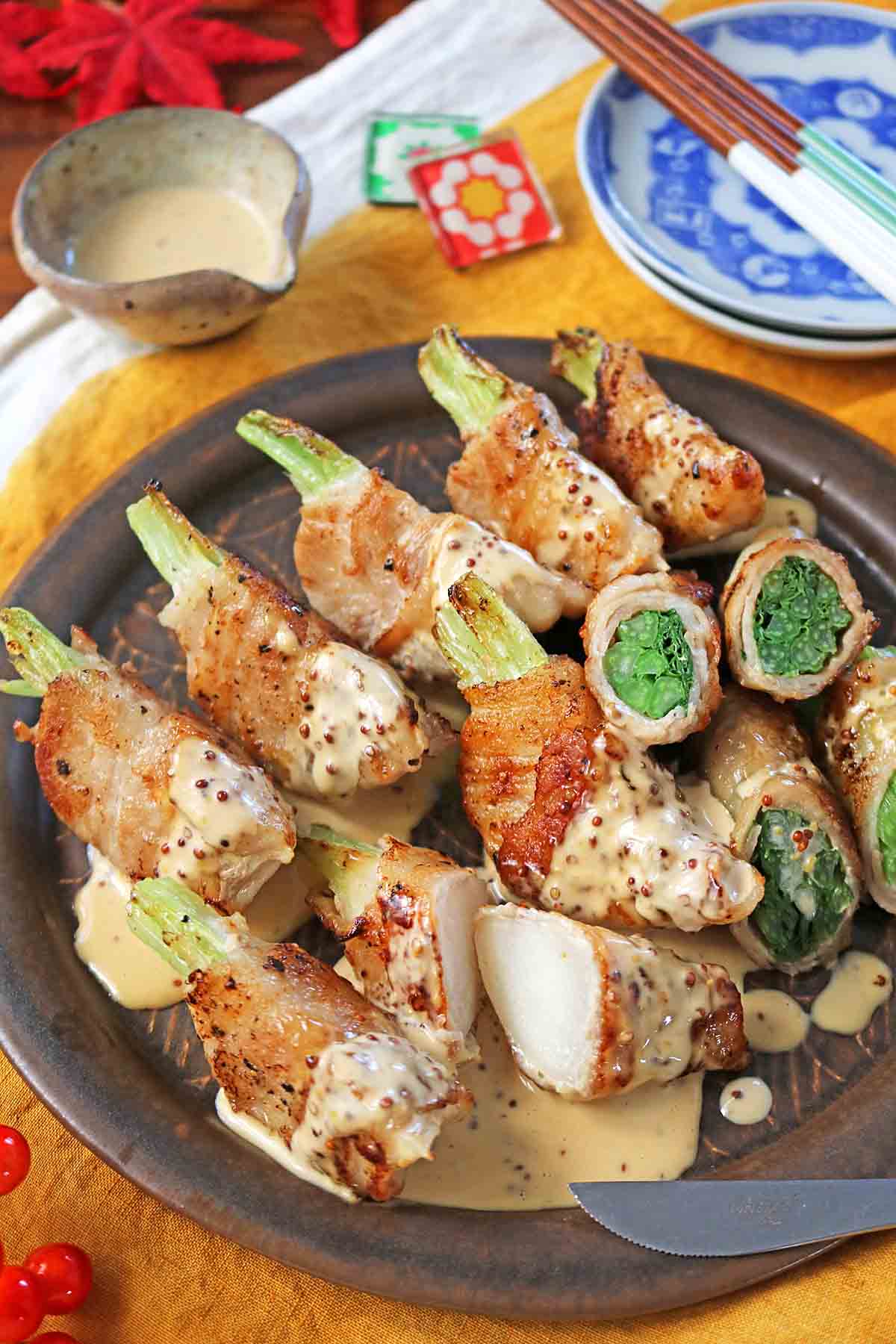 かぶの肉巻き
