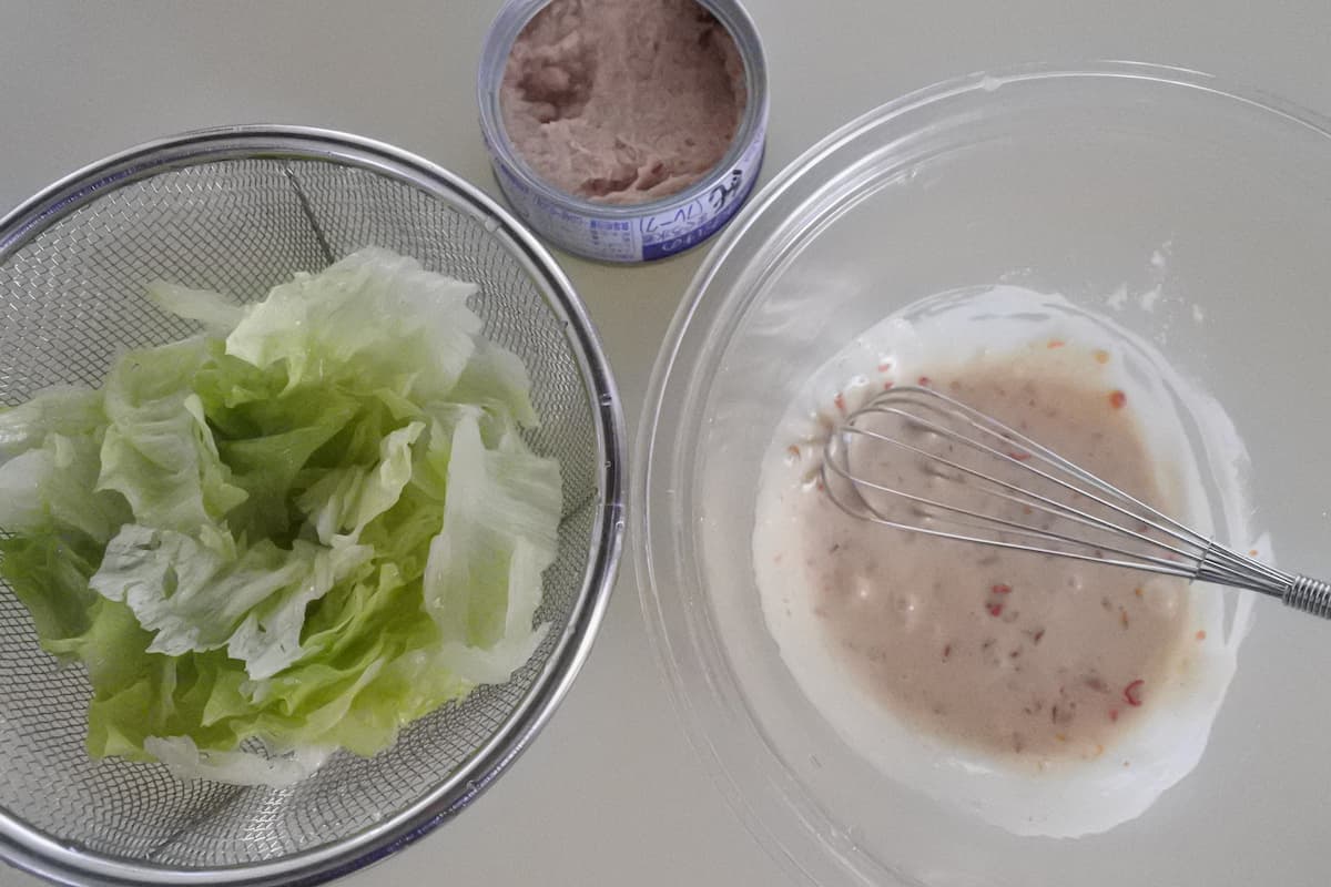 レタスとツナのスイチリ和え