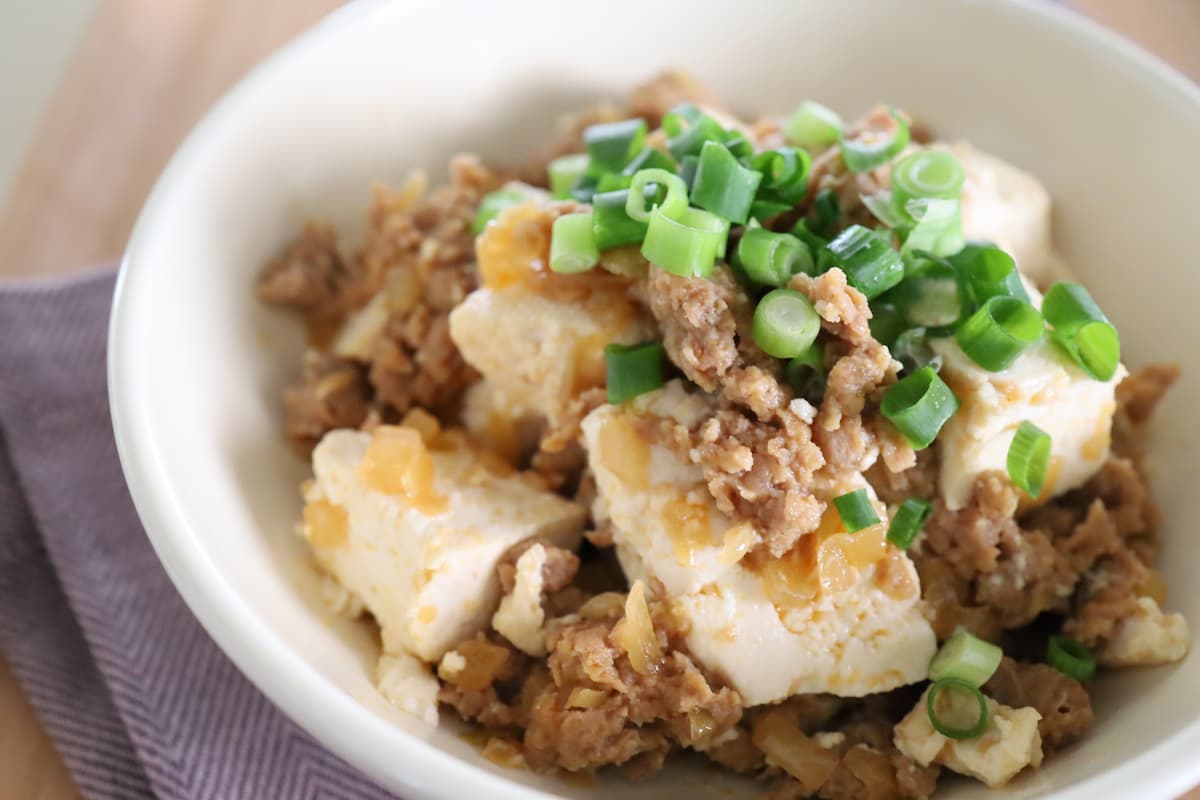 豆腐のそぼろ炒め