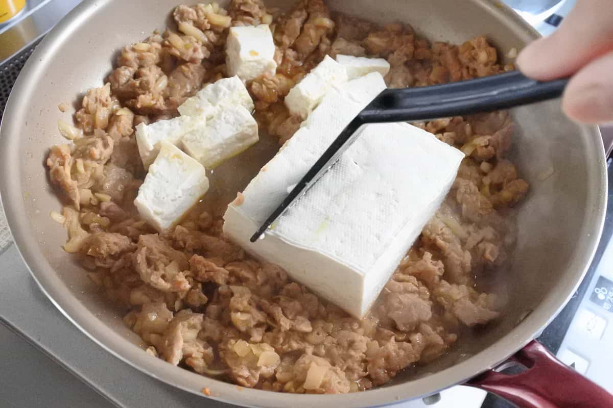 豆腐のそぼろ炒め