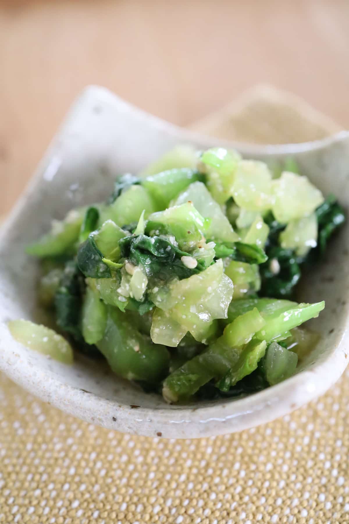 チンゲン菜のごま和え