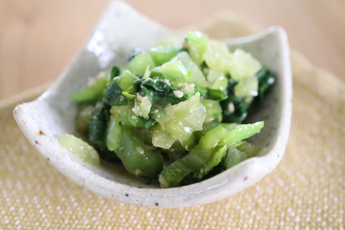 チンゲン菜のごま和え