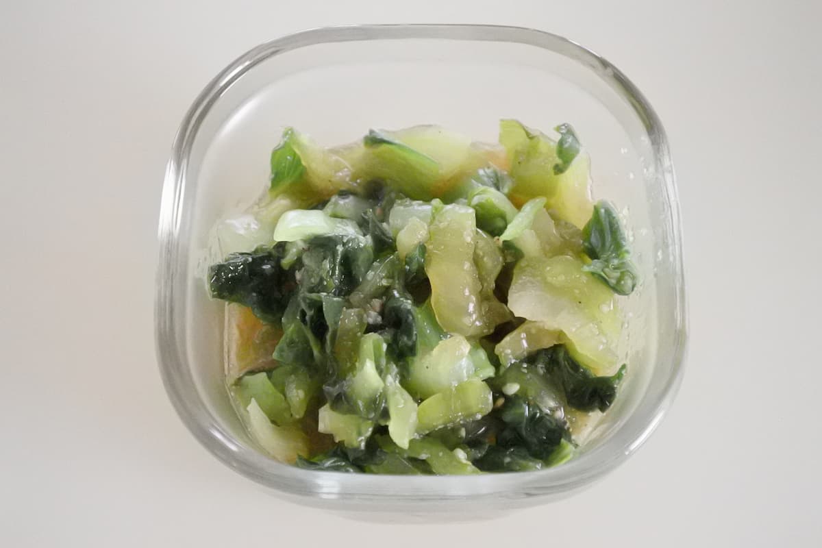 チンゲン菜のごま和え