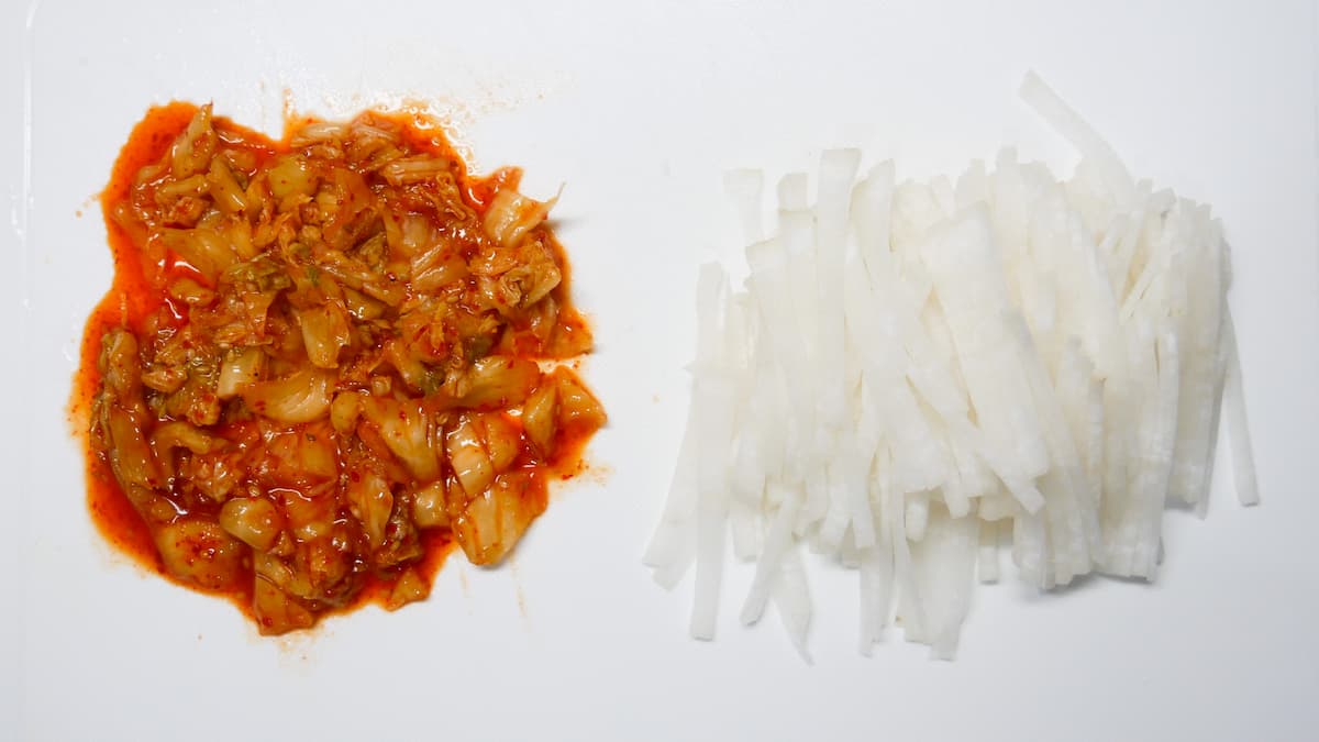 大根のキムチ和え工程1