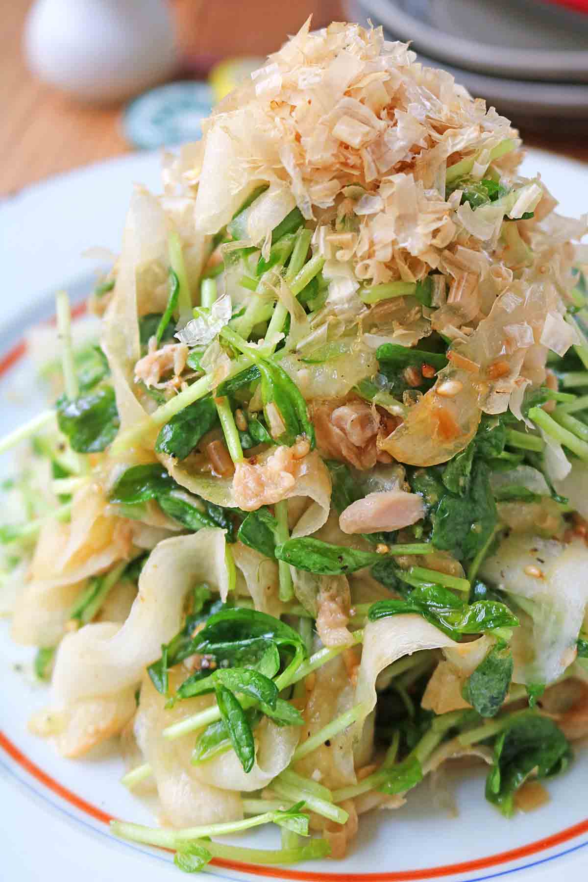 大根豆苗ツナサラダ８