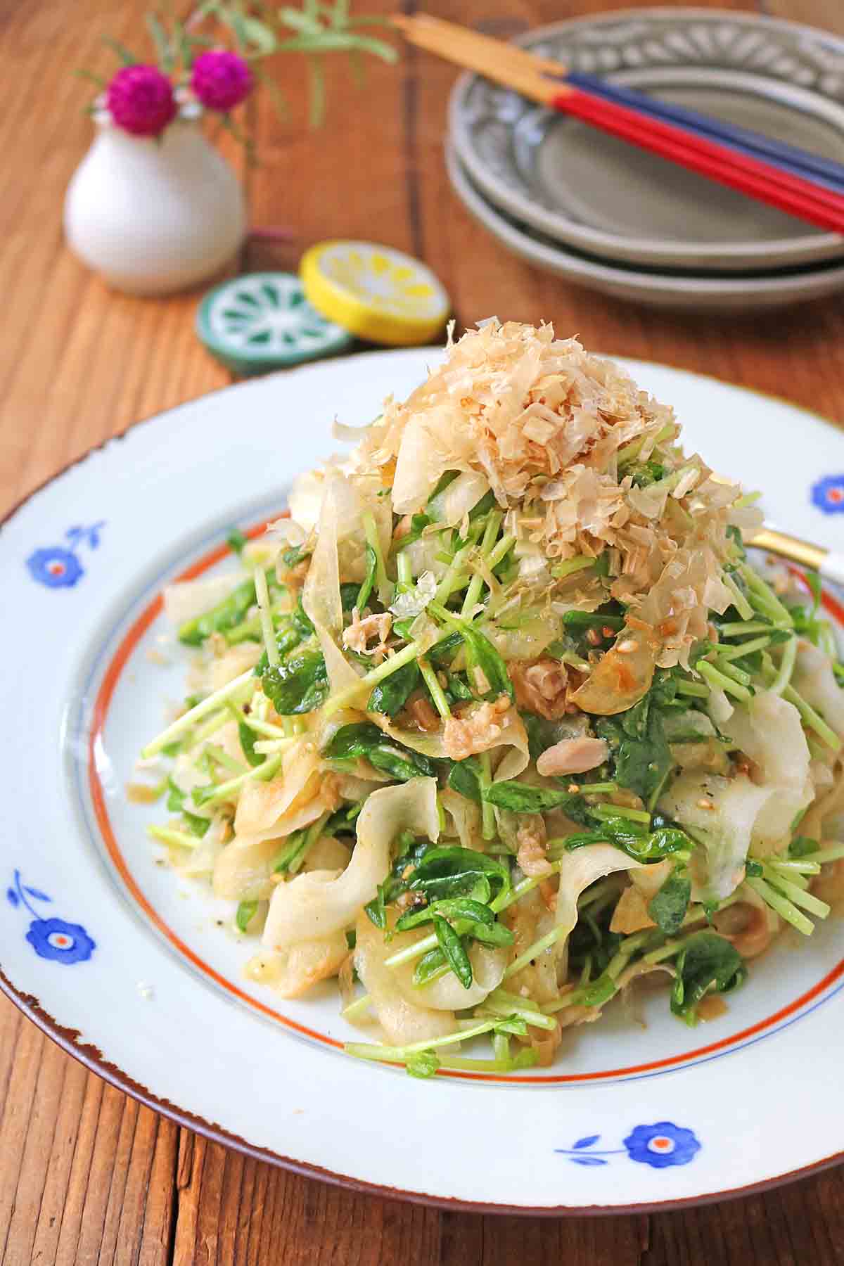 大根豆苗ツナサラダ１