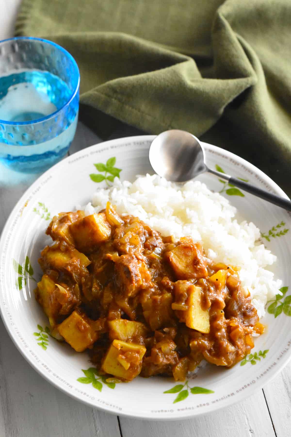 出来上がり(さつまいもとツナのカレー)
