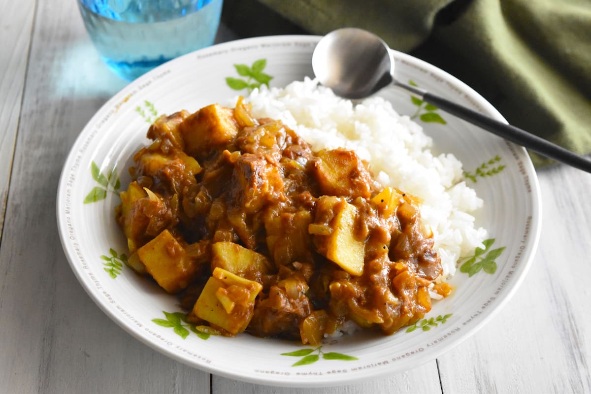 出来上がり(さつまいもとツナのカレー)