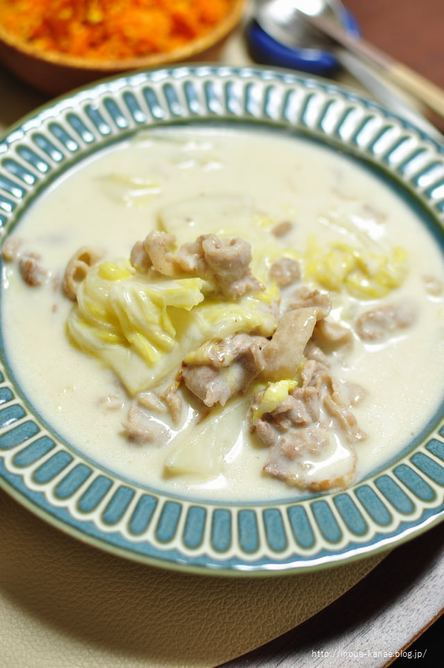 豚肉と白菜のクリームシチュー