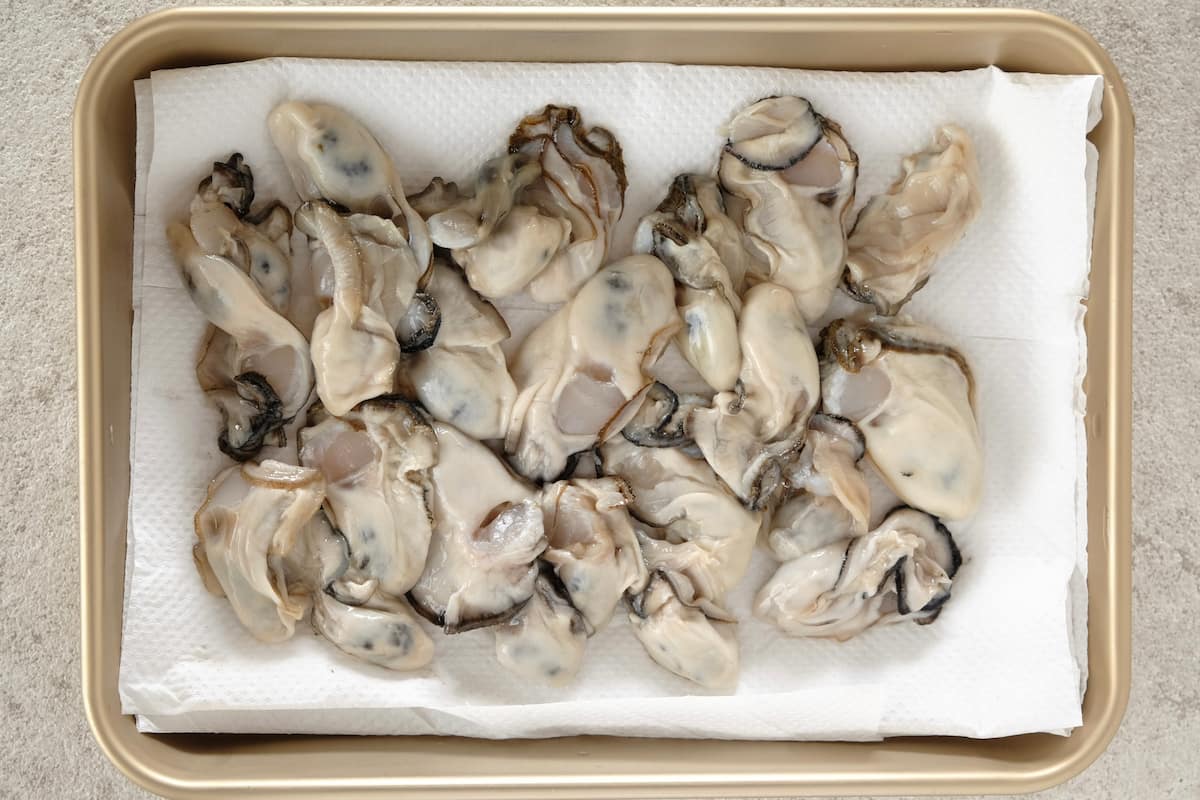 牡蠣と豆腐のふわふわチヂミ 工程1