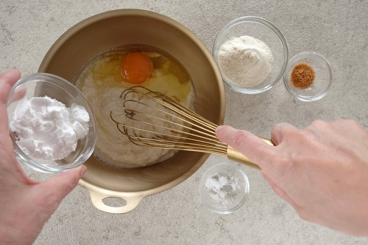 牡蠣と豆腐のふわふわチヂミ 工程4