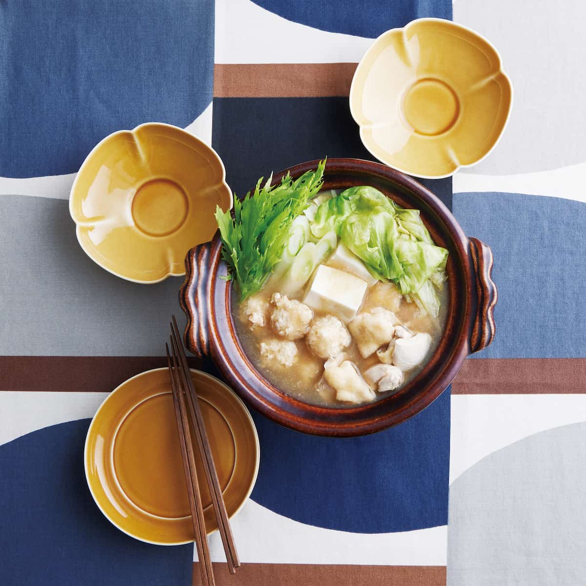 三種の野菜のすりおろし鍋（しょうゆ）