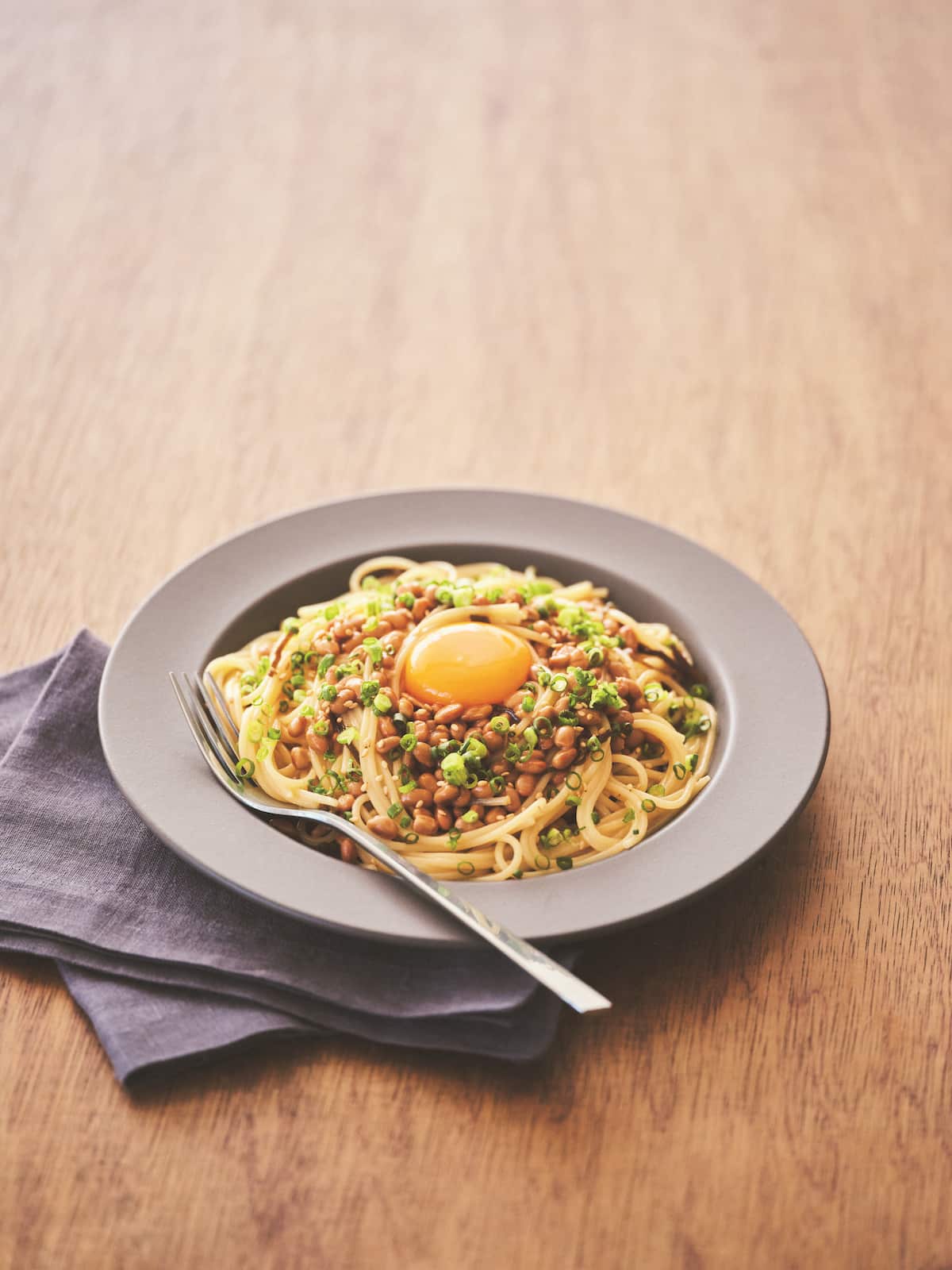 悪魔の納豆パスタ