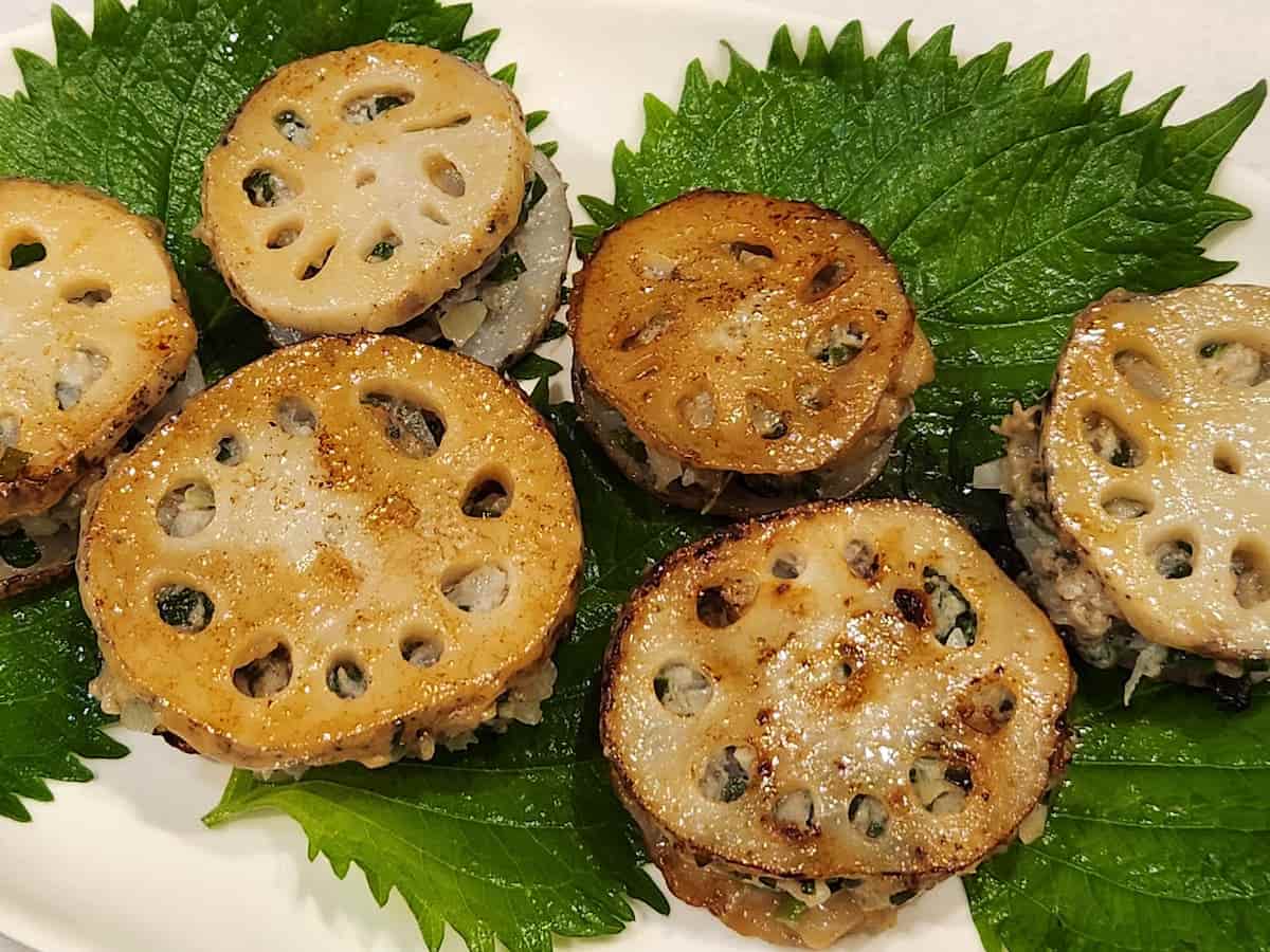 れんこん餃子の作り方
　青髪のテツ