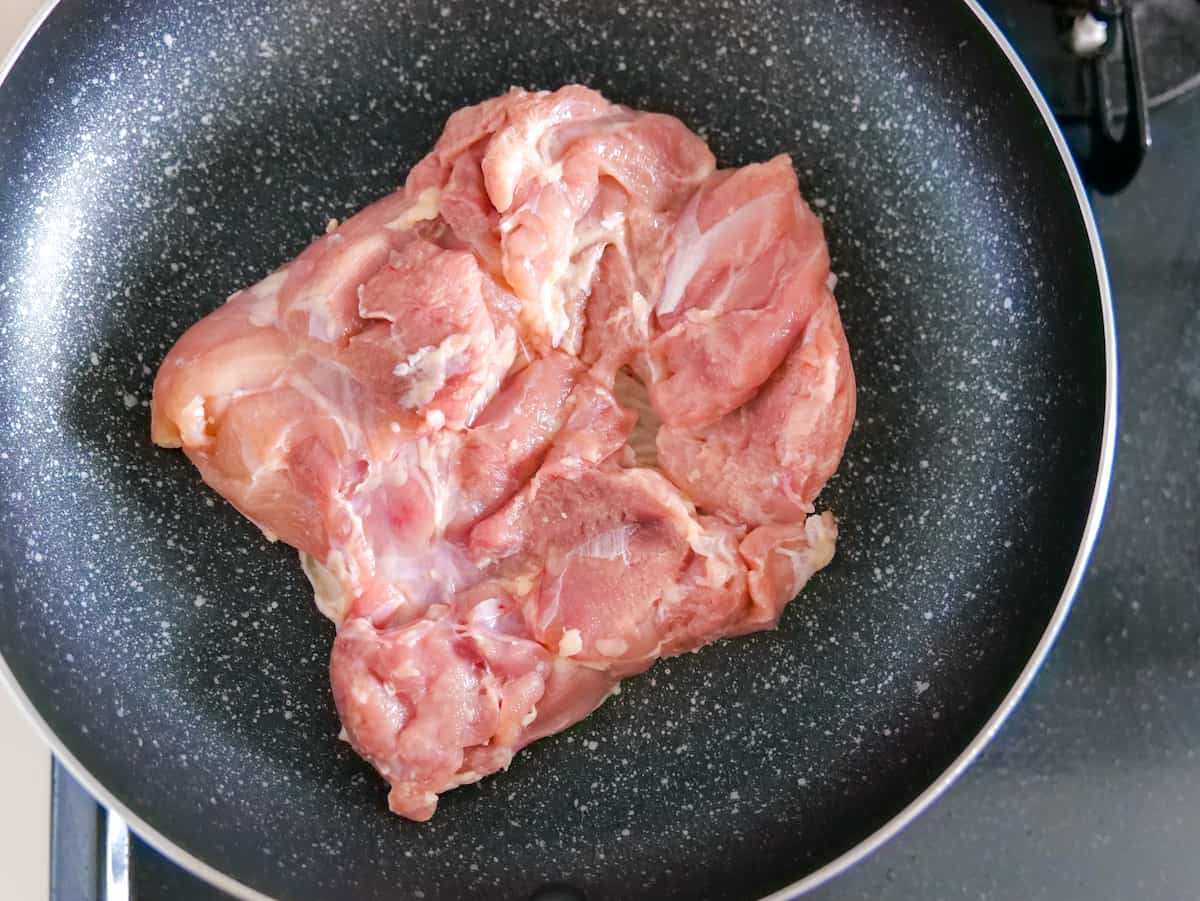 白菜とチキンの旨塩バター酒蒸し作り方