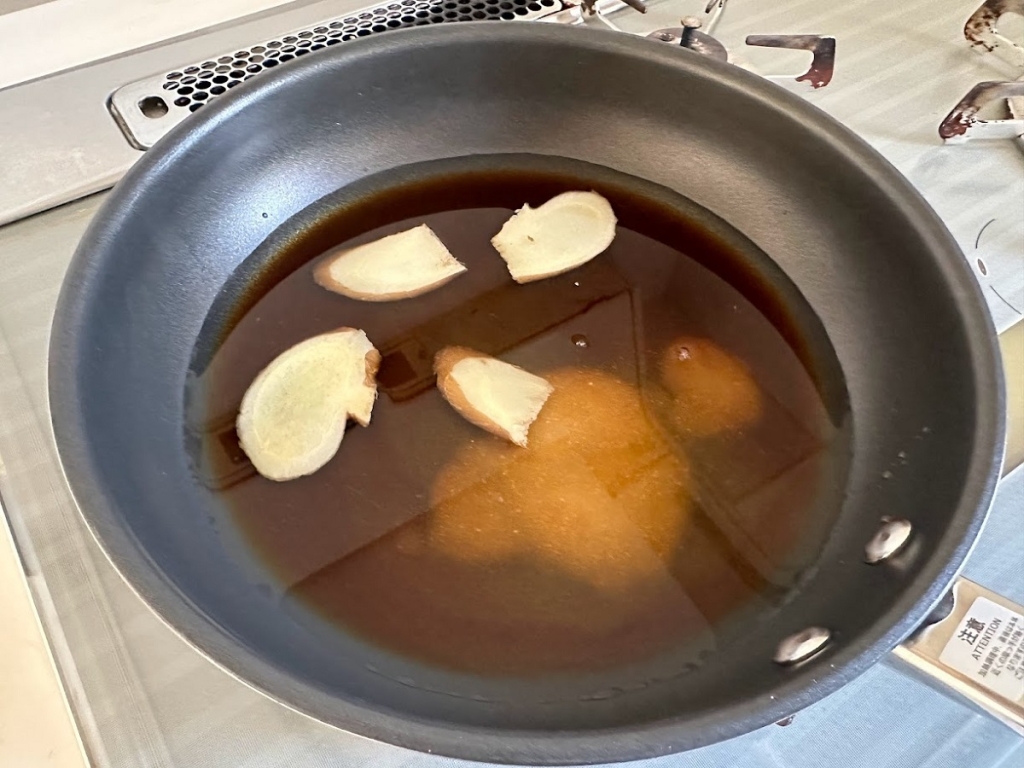 フライパンを使用する
