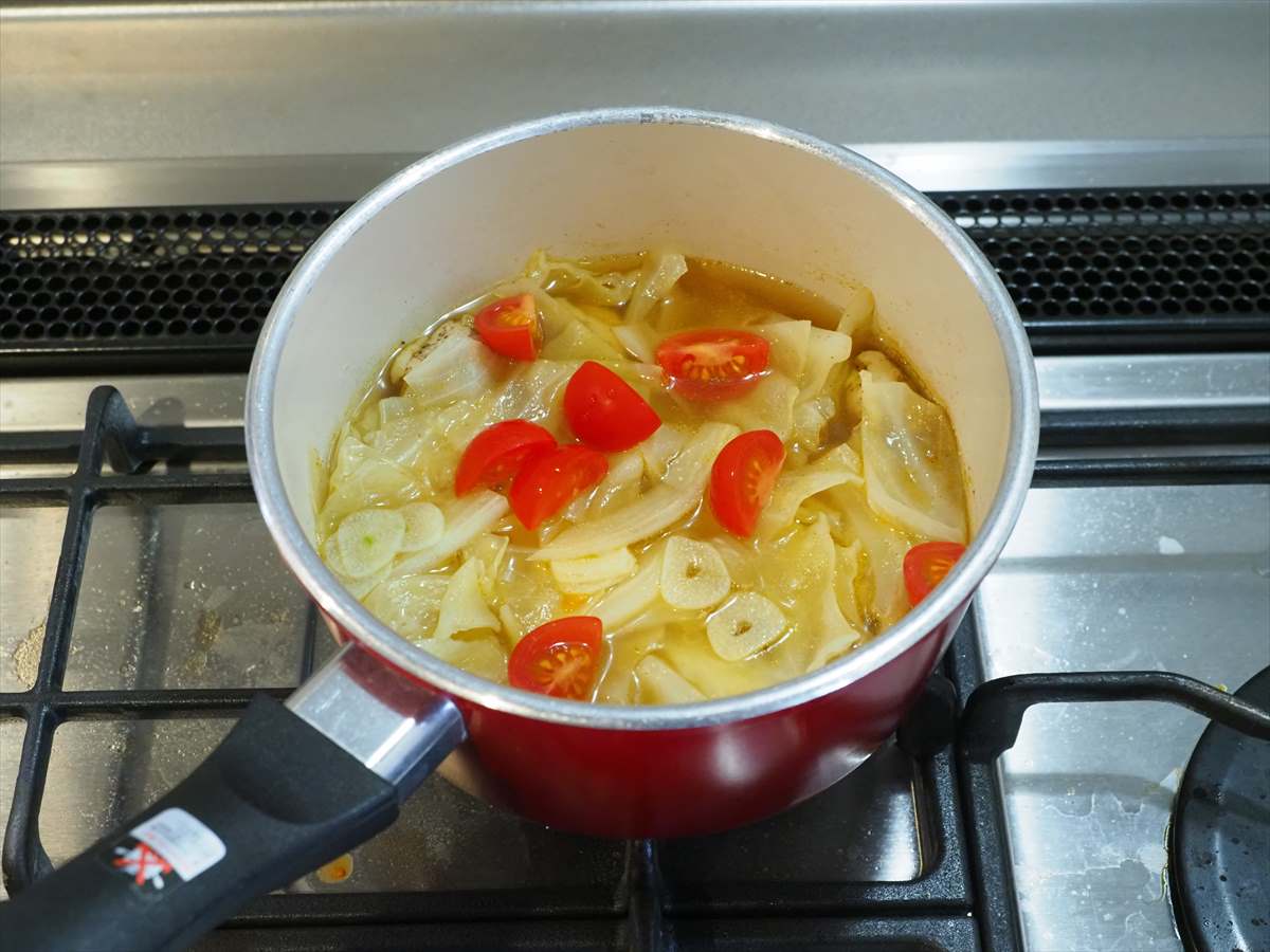 もちもちチキンカレースープ