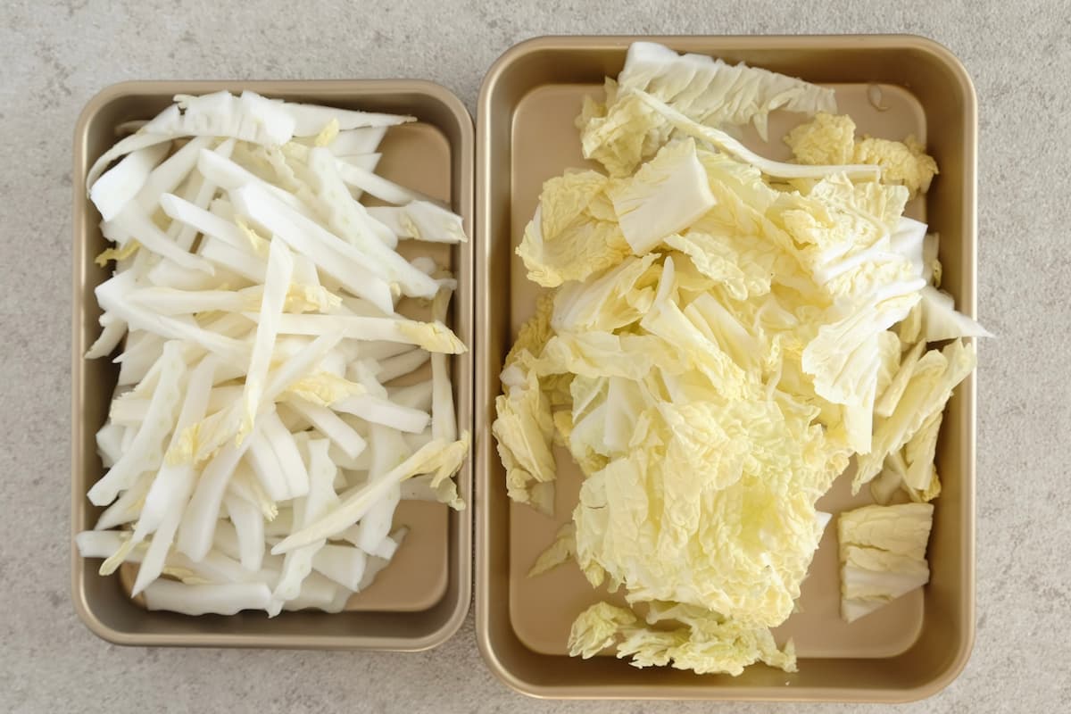 とろとろ白菜のピェンロー鍋 工程1
