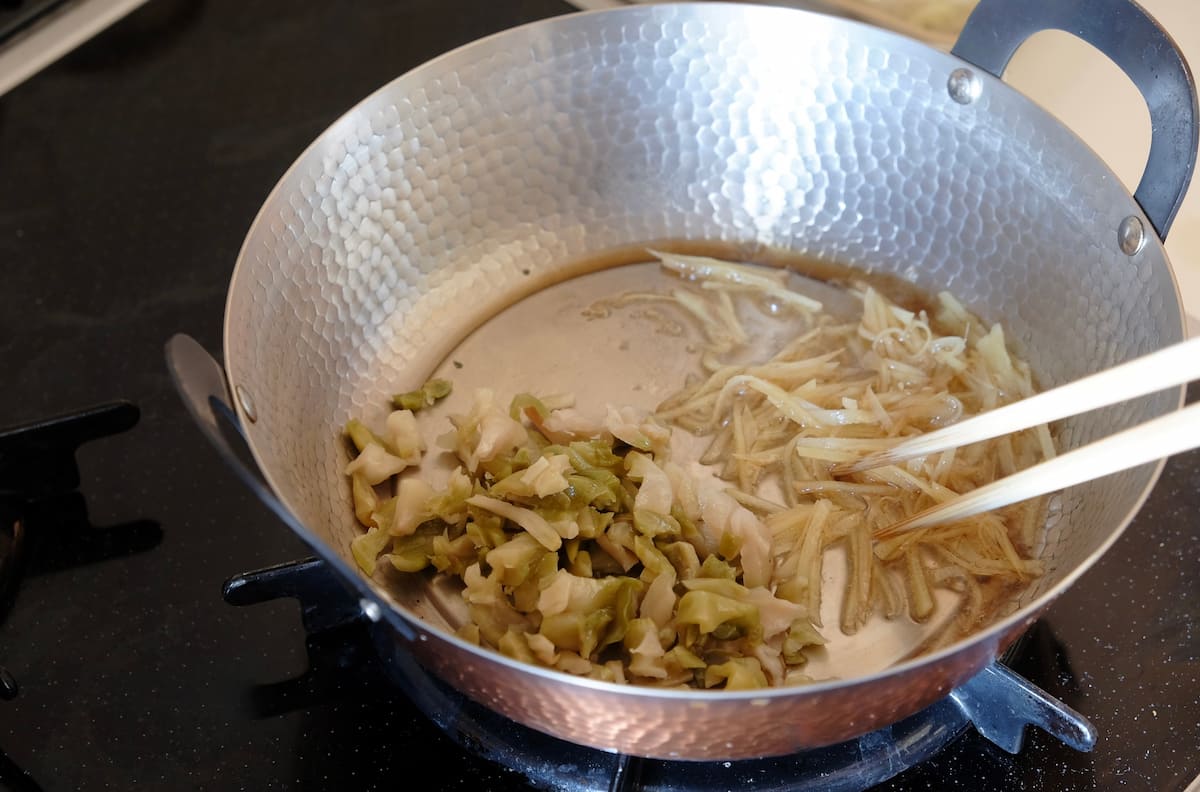 とろとろ白菜のピェンロー鍋 工程4