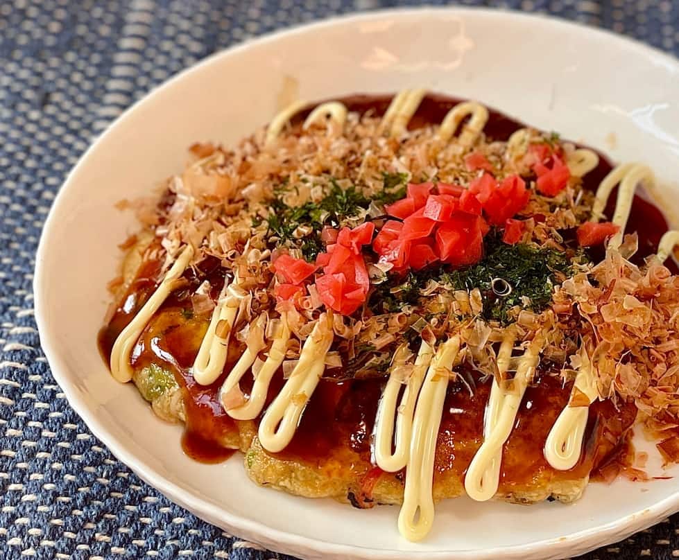 充填豆腐を使った「ヘルシーお好み焼き」