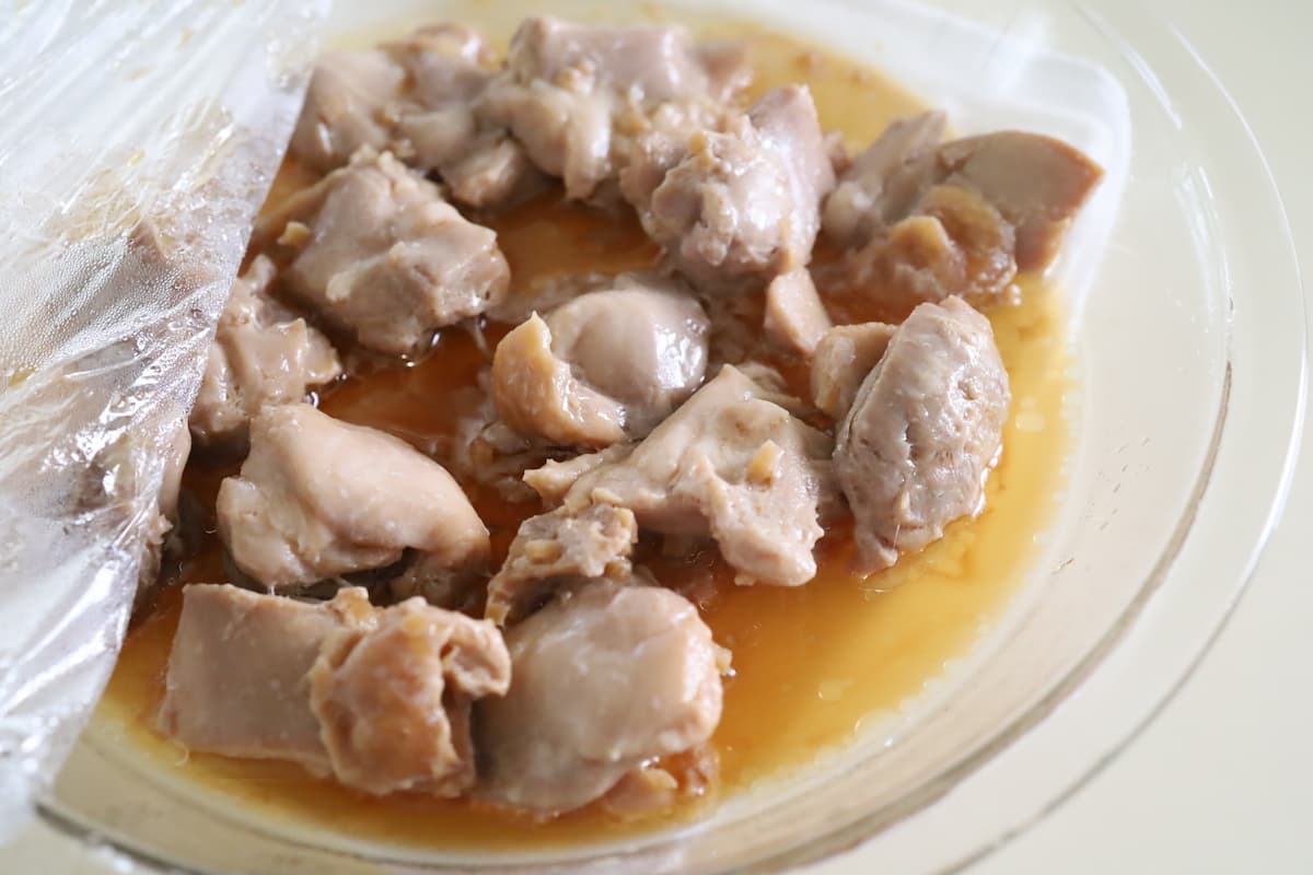 レンチンで照り焼き風