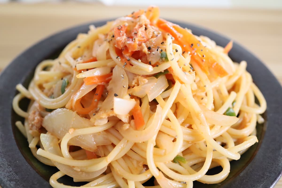 お手軽ナポリタンスパゲティ