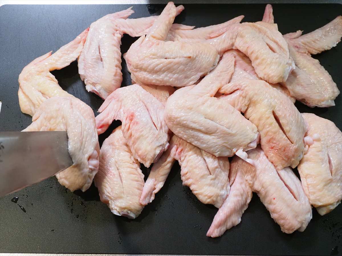 手羽先のソースチャップ煮　手羽先1㎏大量調理
