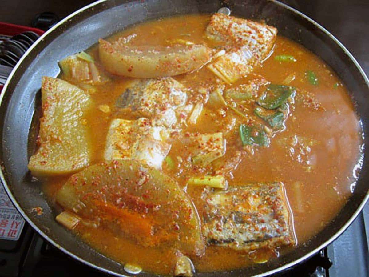 カルチジョリム(太刀魚の煮付け)