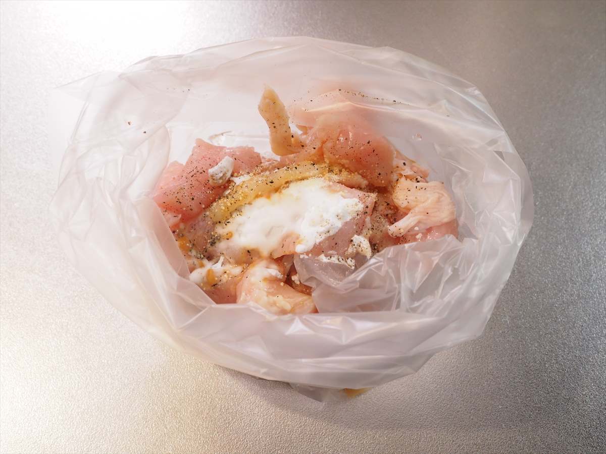鶏むね肉と早生キャベツの炒め南蛮
