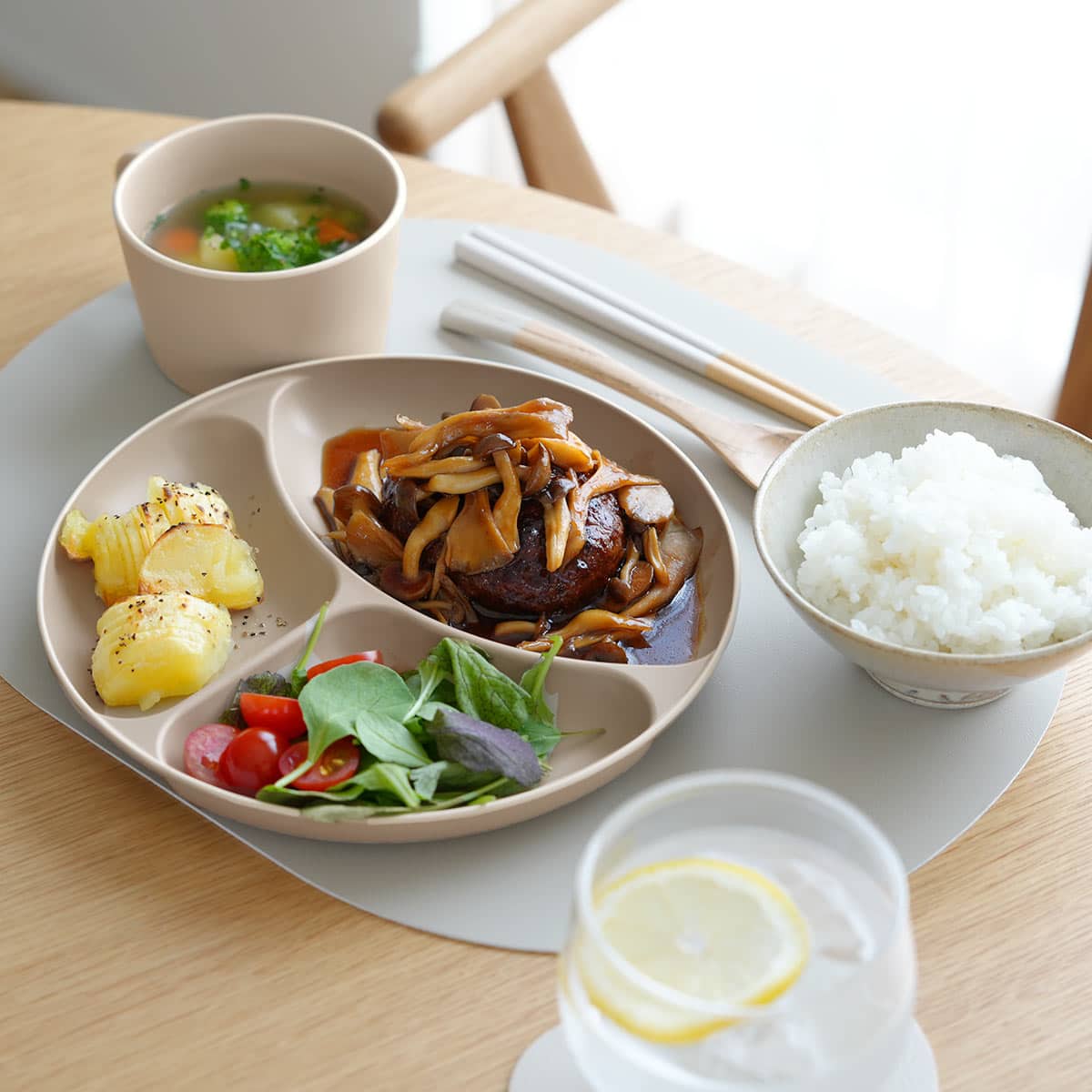 bon moment 電子レンジ＆食洗機が使える 仕切りプレート／ボンモマン