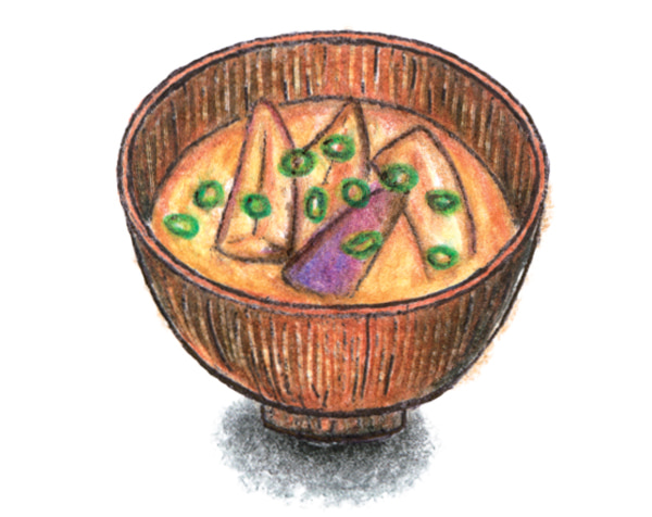 なすの味噌汁