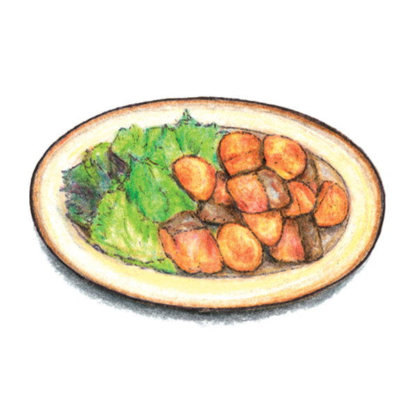 鮭とじゃがいものガリバタじょうゆ