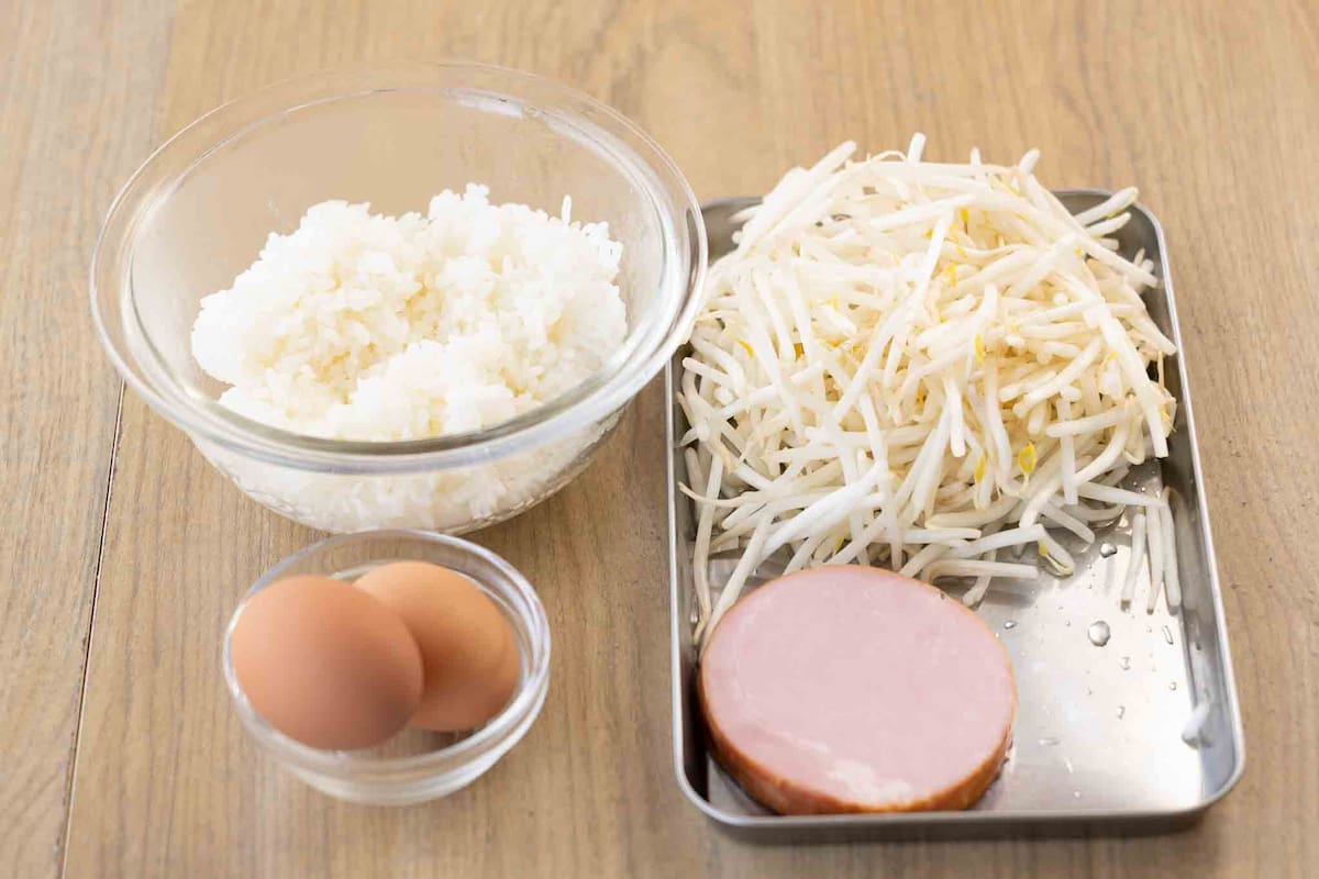 もやしチャーハン_材料