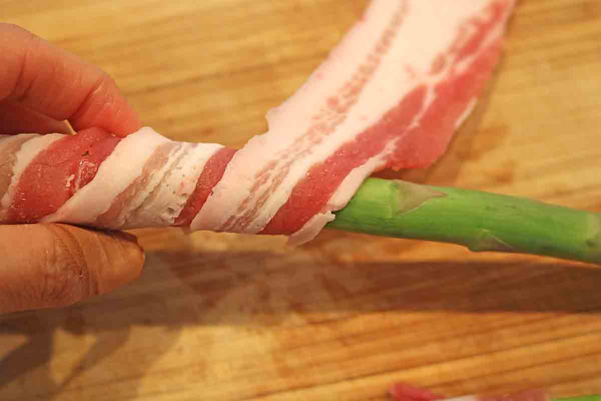 アスパラ肉巻きカレー２