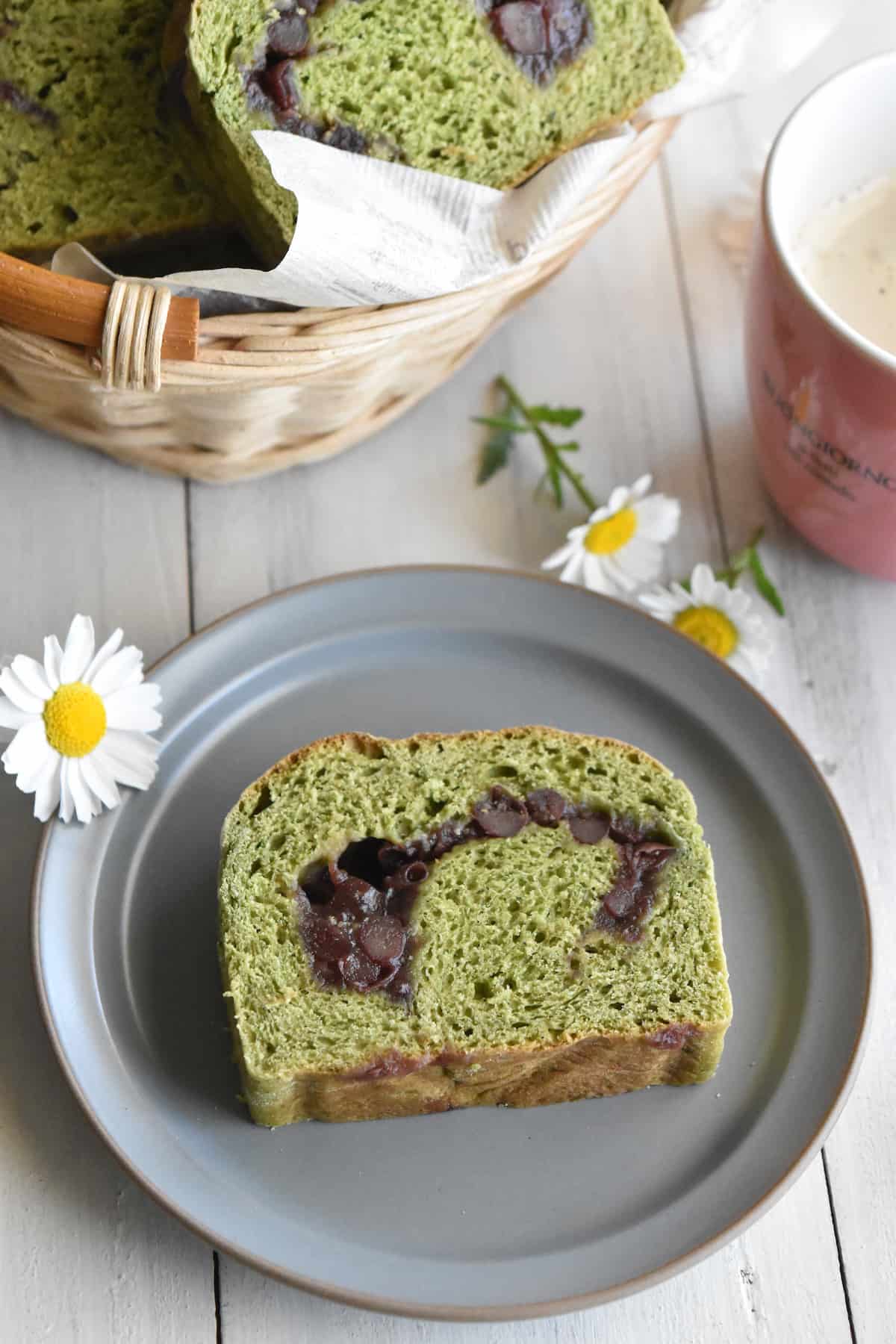 仕上げ(抹茶あん食パン)