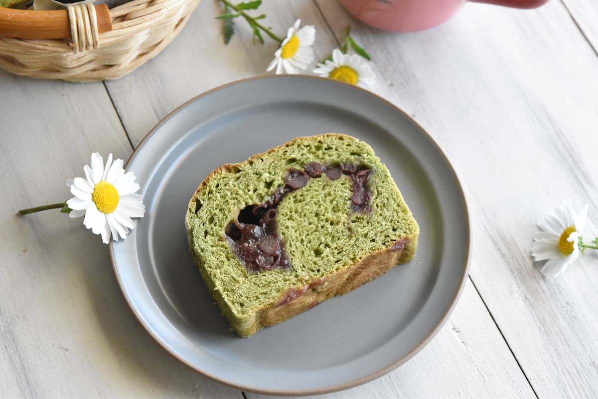 仕上げ(抹茶あん食パン)