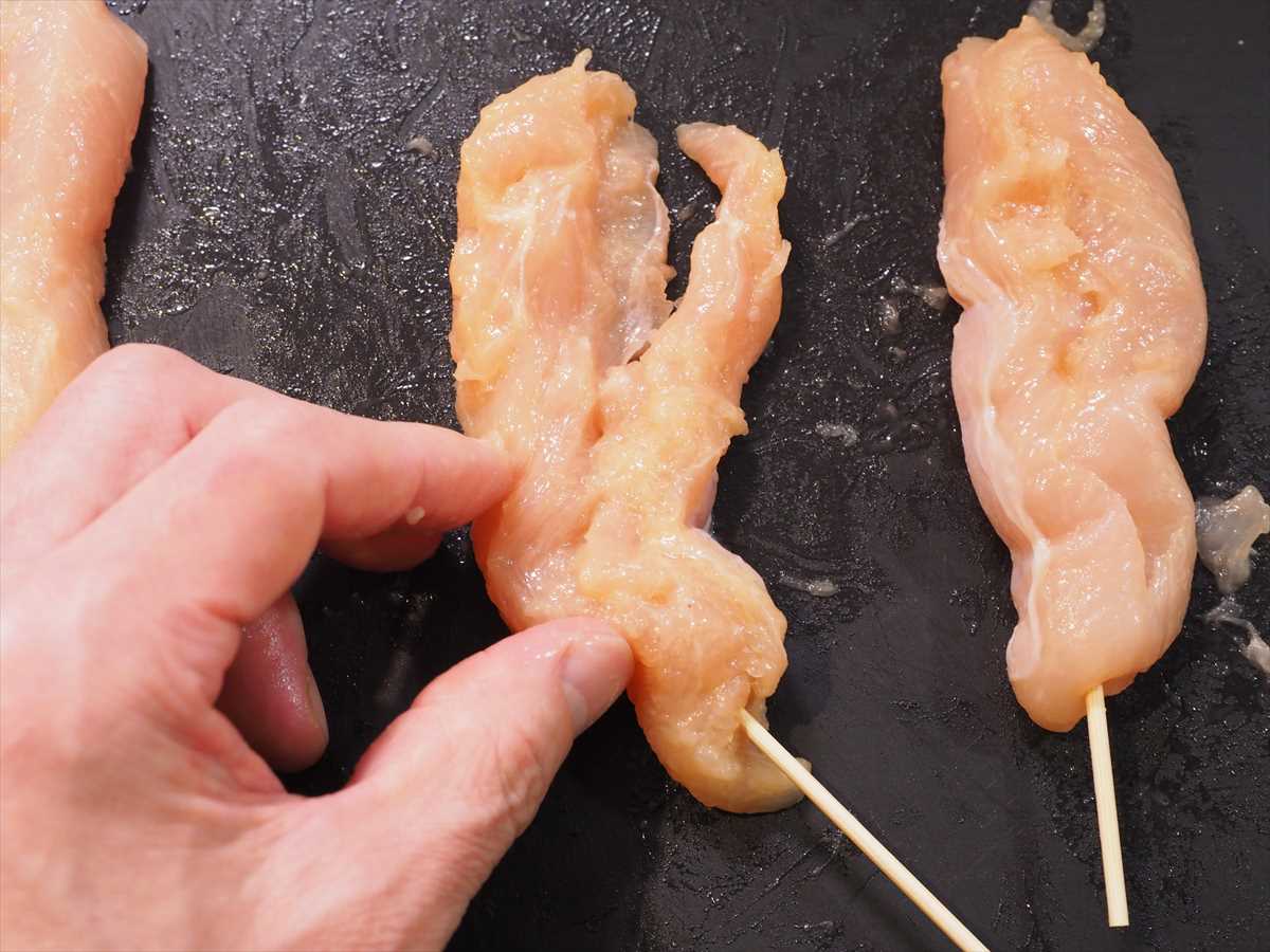 ささみの明太オリーブ焼き鳥
